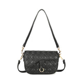 Quilted Crossbody Bag in Black