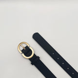 Gold Metal Buckle In Black