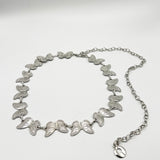 Butterfly Chain Belt In Silver