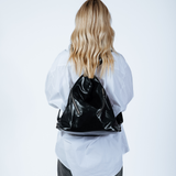 Hobo Shoulder Bag & Backpack in Black - 2 in 1