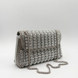 Silver Embellished Shoulder Bag