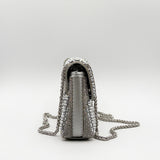 Silver Embellished Shoulder Bag