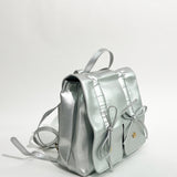 Bow Backpack in Silver
