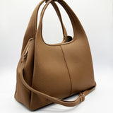 Soft Faux Leather Hobo Grab Bag