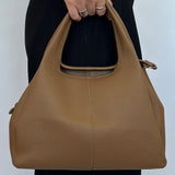 Soft Faux Leather Hobo Grab Bag