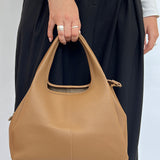 Soft Faux Leather Hobo Grab Bag