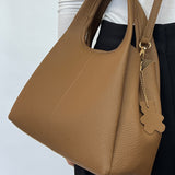 Soft Faux Leather Hobo Grab Bag
