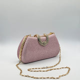 Pink Shimmer Clutch Bag
