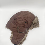 Brown Tapper Hat with Faux Fur Lining