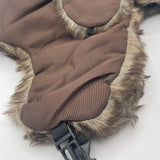 Brown Tapper Hat with Faux Fur Lining