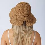 Bowknot Straw Sun Hat
