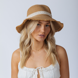 Lace Ribbon Straw Sun Hat