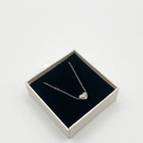 Small Heart Necklace in Silver