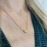 Small Heart Necklace in Gold