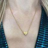 Small Heart Necklace in Gold