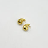 Chunky Waterdrop Earrings in Gold