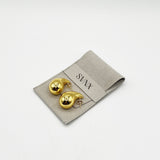 Chunky Waterdrop Earrings in Gold