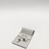 Floral Pearl Stud Earrings in Silver