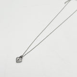 Heart Keyhole Necklace in Silver