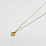 Heart Keyhole Pendant Necklace in Gold