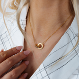Roman Numeral Necklace in Gold