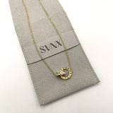Roman Numeral Necklace in Gold
