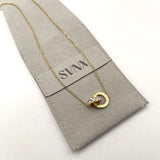 Roman Numeral Necklace in Gold