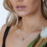 Dainty Bow Pearl Pendant Necklace