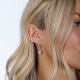 Baroque Pearl Earrings in Silver