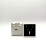 Baroque Oval Pearl Necklace in Silver