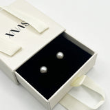 Pearl Leaf Earrings in Light Gold - Gift Boxed