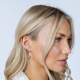 Twist Hoops in Silver - Pouch Included