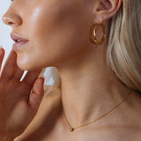 Twist Hoops in Gold - Pouch Included