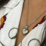 Heart Pendant Necklace in Silver - Gift Boxed