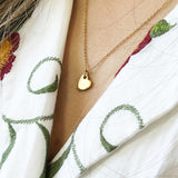 Mini Heart Pendant Necklace in Gold