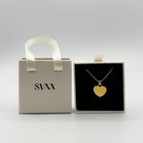 Heart Shape Pendant Necklace in Gold - Gift boxed