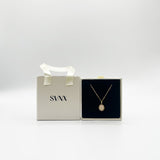 Pink Stone Pendant Necklace - Gift Boxed