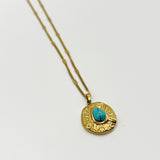 Turquoise Stone Pendant Necklace