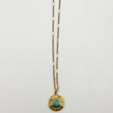 Turquoise Stone Pendant Necklace