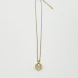 Blush Clover Crystal Pendant Necklace - Gift Boxed