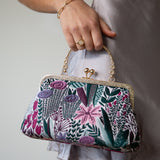 Floral Embroidered Clutch bag