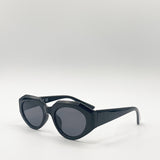 Structured angular frame cat eye sunglasses