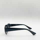 Structured angular frame cat eye sunglasses