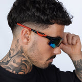 Outdoor Sports Racer Sunglasses with Hard Case