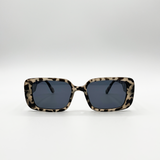 Oversized Rectangle Sunglasses in Animal Print