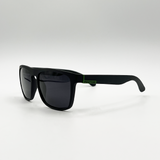 Matte Wayfarer Sunglasses in Black with Case - Polarised