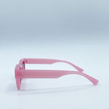 Chunky Square Frame Sunglasses in Pink