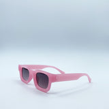Chunky Square Frame Sunglasses in Pink