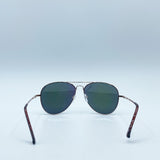 Gold Frame Aviators with Mirrored Pink Lenses
