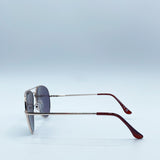 Gold Frame Aviators with Mirrored Pink Lenses